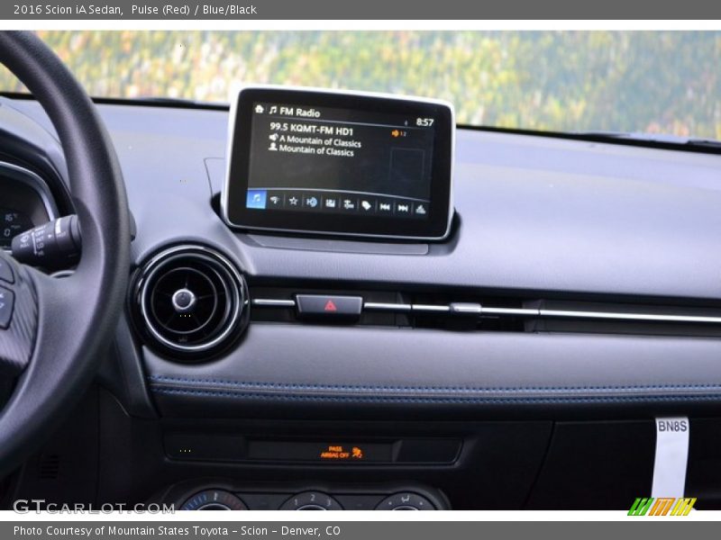 Pulse (Red) / Blue/Black 2016 Scion iA Sedan