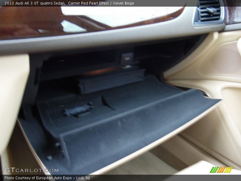 Garnet Red Pearl Effect / Velvet Beige 2013 Audi A6 3.0T quattro Sedan