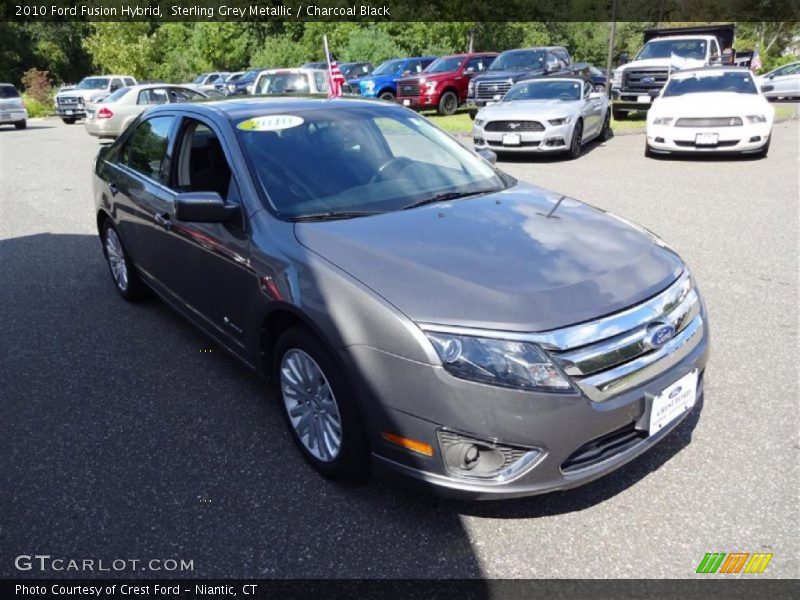 Sterling Grey Metallic / Charcoal Black 2010 Ford Fusion Hybrid