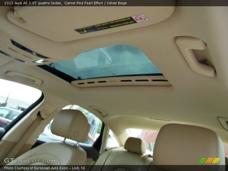 Garnet Red Pearl Effect / Velvet Beige 2013 Audi A6 3.0T quattro Sedan