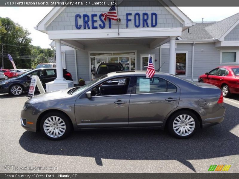 Sterling Grey Metallic / Charcoal Black 2010 Ford Fusion Hybrid