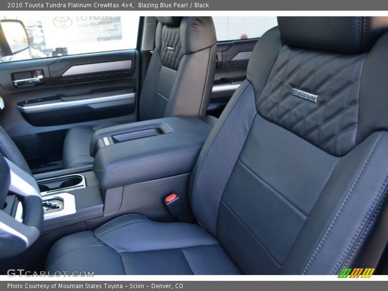 Front Seat of 2016 Tundra Platinum CrewMax 4x4