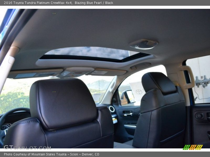 Blazing Blue Pearl / Black 2016 Toyota Tundra Platinum CrewMax 4x4