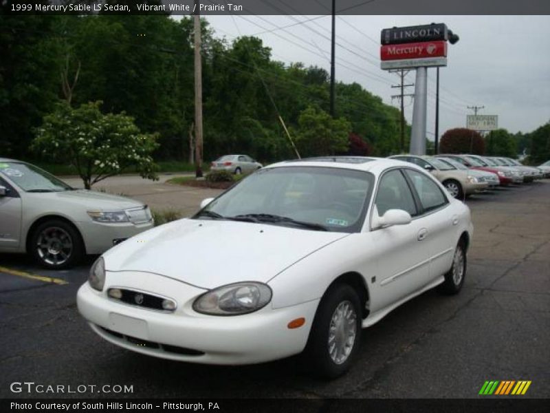 Vibrant White / Prairie Tan 1999 Mercury Sable LS Sedan