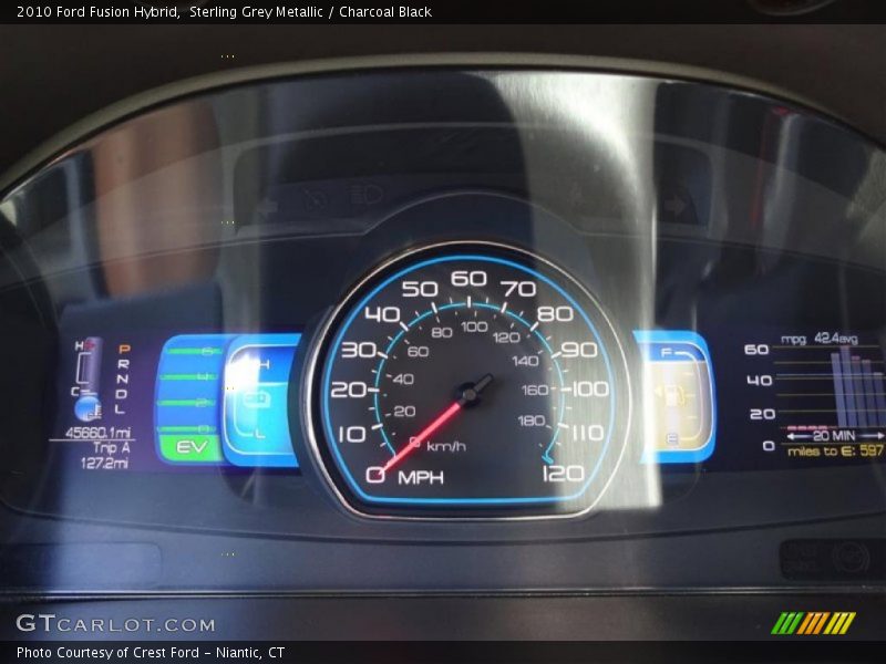 Sterling Grey Metallic / Charcoal Black 2010 Ford Fusion Hybrid