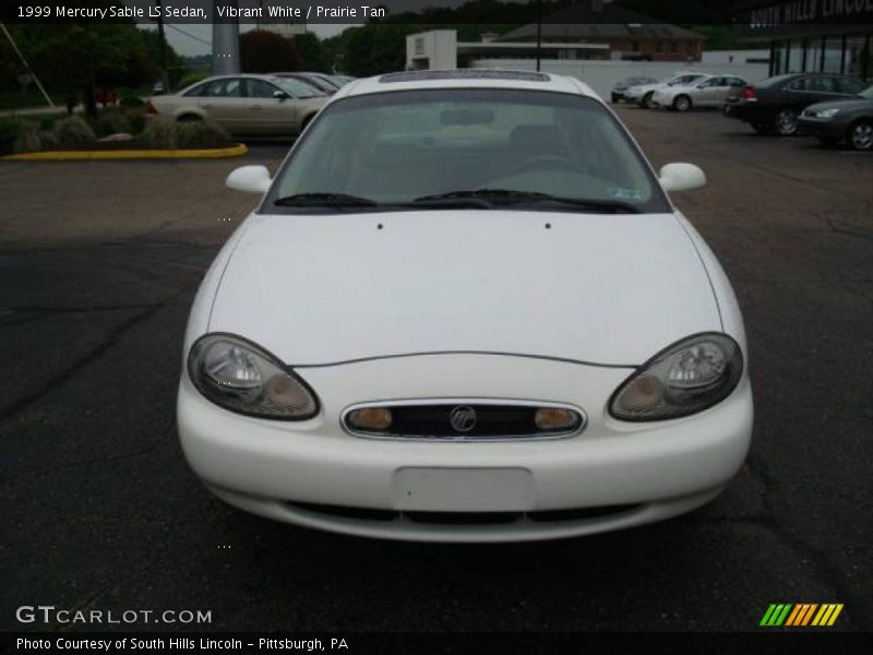 Vibrant White / Prairie Tan 1999 Mercury Sable LS Sedan