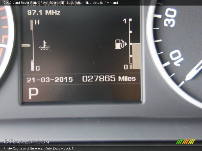 Buckingham Blue Metallic / Almond 2012 Land Rover Range Rover Sport HSE