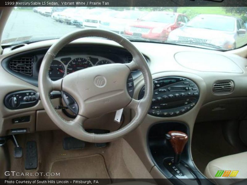 Vibrant White / Prairie Tan 1999 Mercury Sable LS Sedan