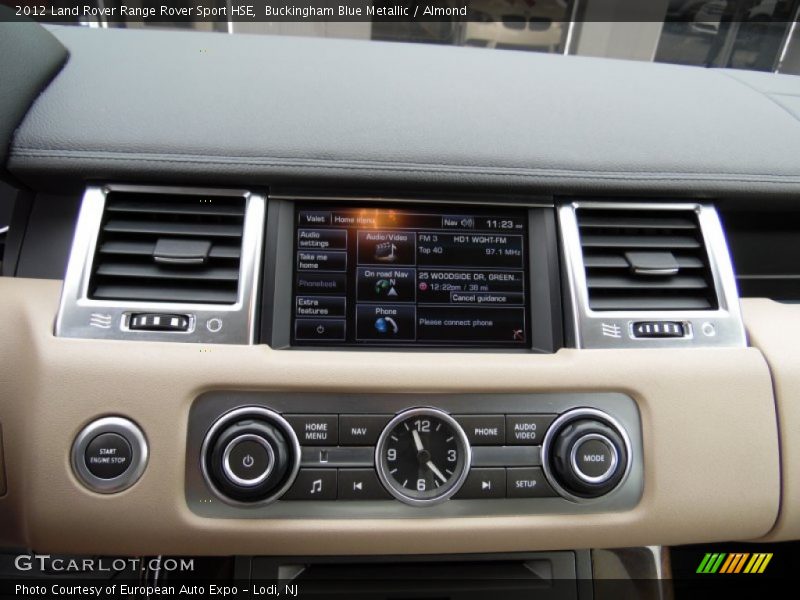Buckingham Blue Metallic / Almond 2012 Land Rover Range Rover Sport HSE