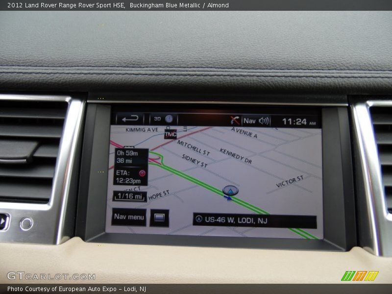 Buckingham Blue Metallic / Almond 2012 Land Rover Range Rover Sport HSE