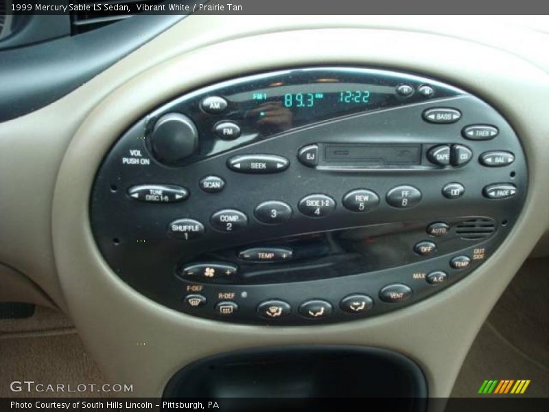 Vibrant White / Prairie Tan 1999 Mercury Sable LS Sedan