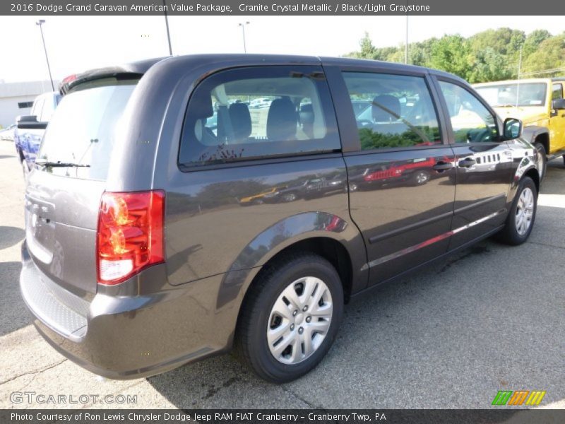 Granite Crystal Metallic / Black/Light Graystone 2016 Dodge Grand Caravan American Value Package