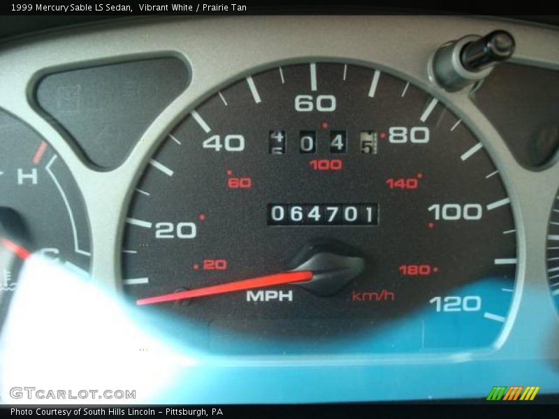 Vibrant White / Prairie Tan 1999 Mercury Sable LS Sedan