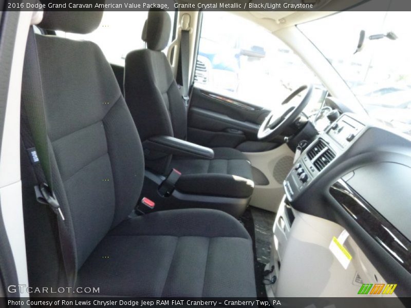Granite Crystal Metallic / Black/Light Graystone 2016 Dodge Grand Caravan American Value Package