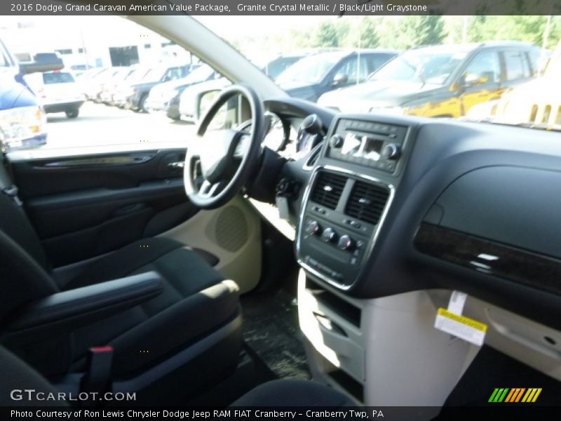 Granite Crystal Metallic / Black/Light Graystone 2016 Dodge Grand Caravan American Value Package