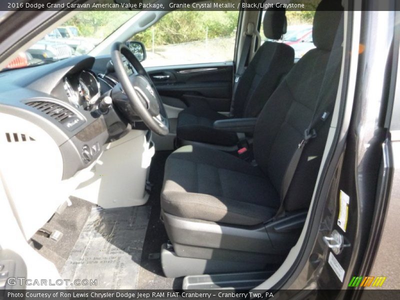 Granite Crystal Metallic / Black/Light Graystone 2016 Dodge Grand Caravan American Value Package