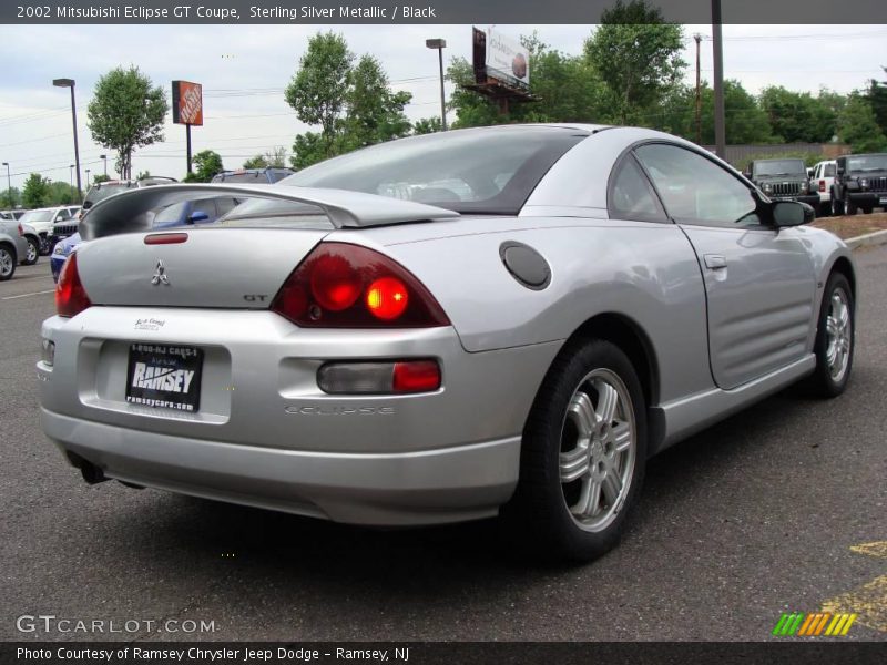 Sterling Silver Metallic / Black 2002 Mitsubishi Eclipse GT Coupe