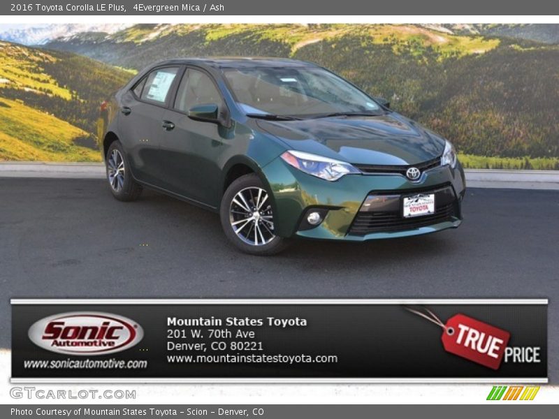4Evergreen Mica / Ash 2016 Toyota Corolla LE Plus