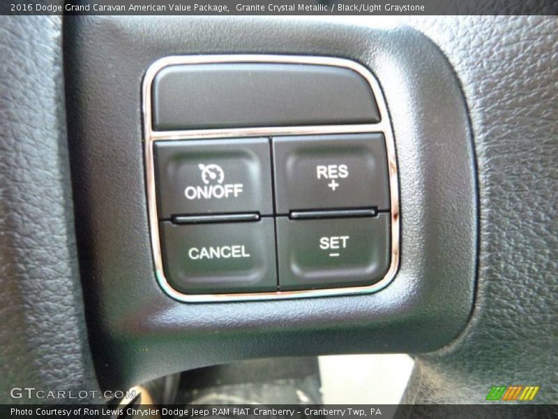 Granite Crystal Metallic / Black/Light Graystone 2016 Dodge Grand Caravan American Value Package