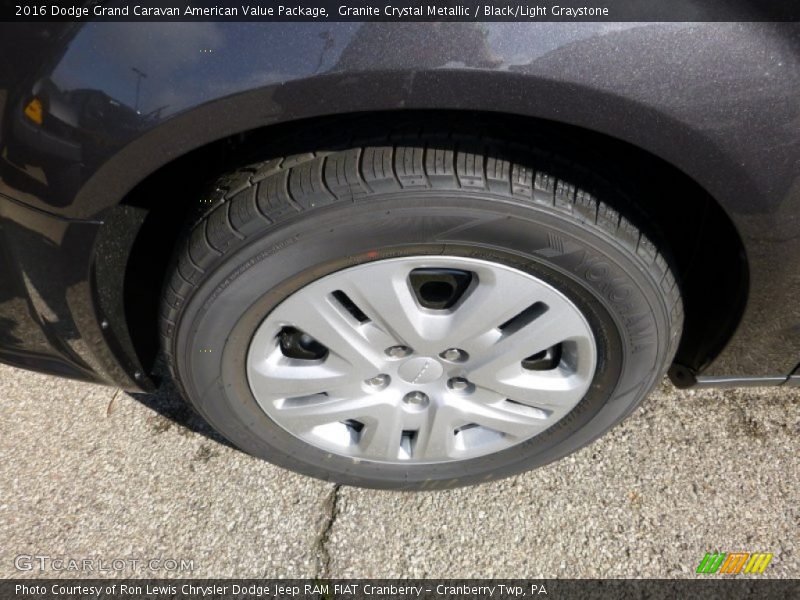 Granite Crystal Metallic / Black/Light Graystone 2016 Dodge Grand Caravan American Value Package