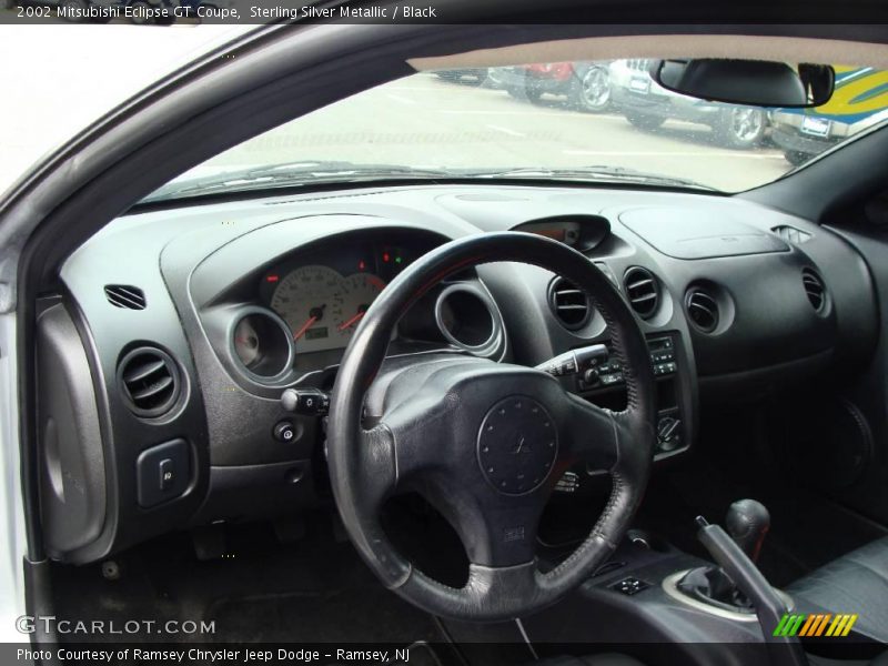 Sterling Silver Metallic / Black 2002 Mitsubishi Eclipse GT Coupe