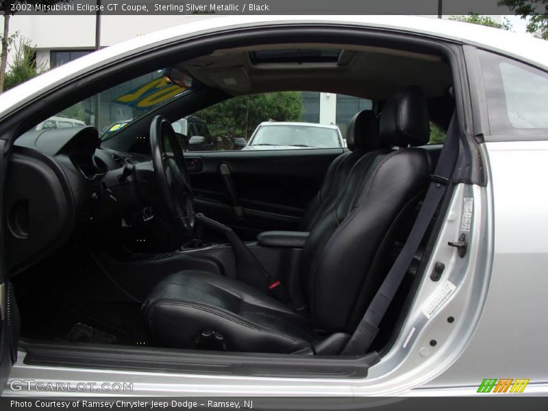 Sterling Silver Metallic / Black 2002 Mitsubishi Eclipse GT Coupe