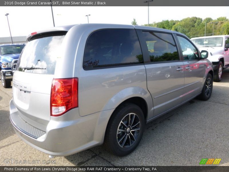 Billet Silver Metallic / Black 2016 Dodge Grand Caravan SXT