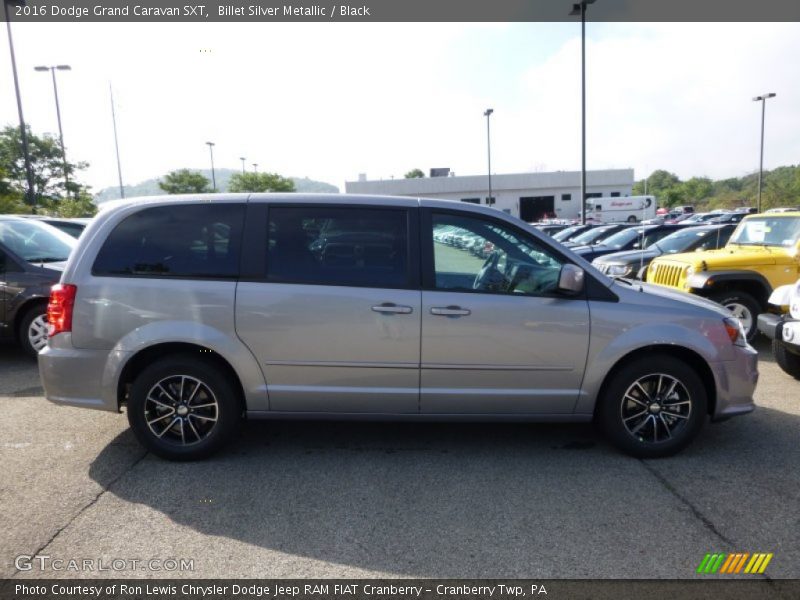 Billet Silver Metallic / Black 2016 Dodge Grand Caravan SXT