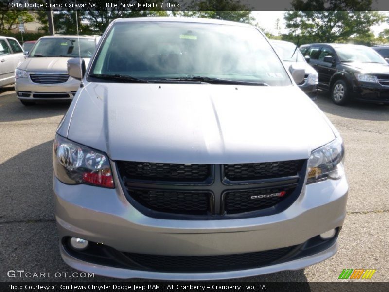 Billet Silver Metallic / Black 2016 Dodge Grand Caravan SXT