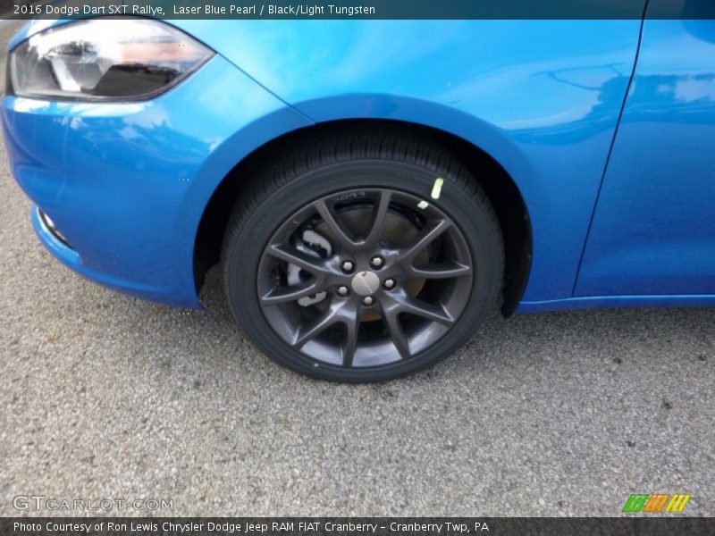 Laser Blue Pearl / Black/Light Tungsten 2016 Dodge Dart SXT Rallye