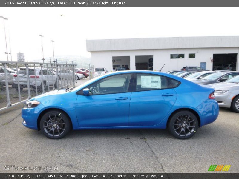 Laser Blue Pearl / Black/Light Tungsten 2016 Dodge Dart SXT Rallye
