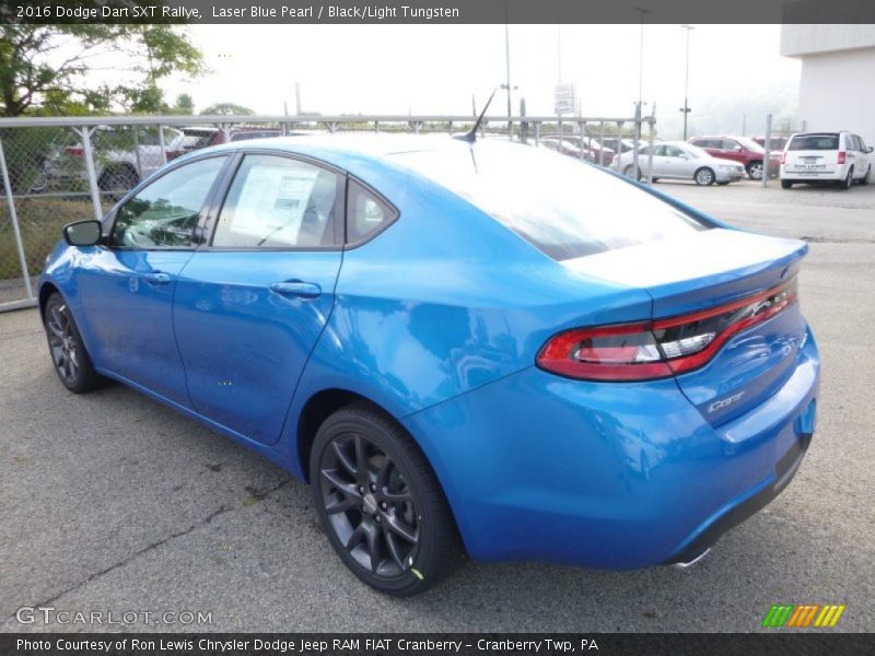 Laser Blue Pearl / Black/Light Tungsten 2016 Dodge Dart SXT Rallye