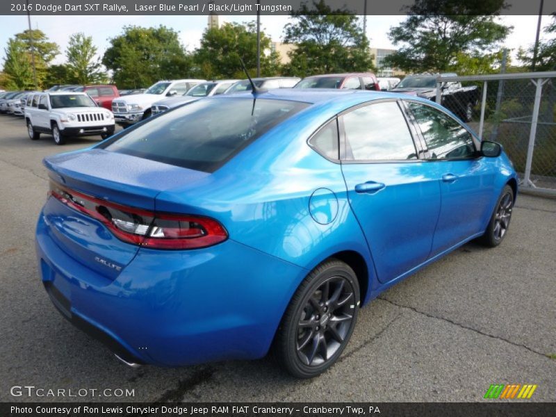 Laser Blue Pearl / Black/Light Tungsten 2016 Dodge Dart SXT Rallye