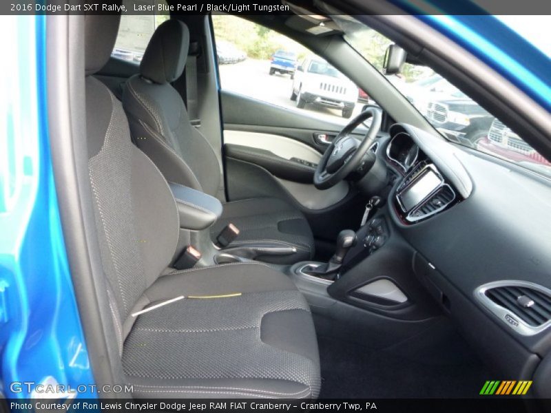 Laser Blue Pearl / Black/Light Tungsten 2016 Dodge Dart SXT Rallye