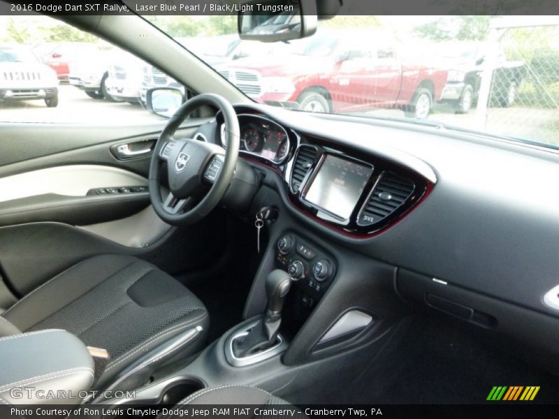 Laser Blue Pearl / Black/Light Tungsten 2016 Dodge Dart SXT Rallye