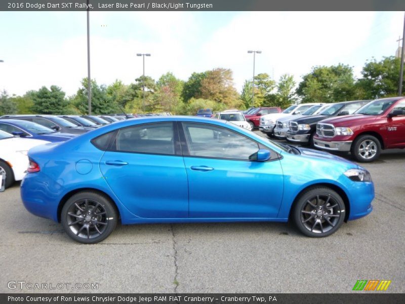 Laser Blue Pearl / Black/Light Tungsten 2016 Dodge Dart SXT Rallye