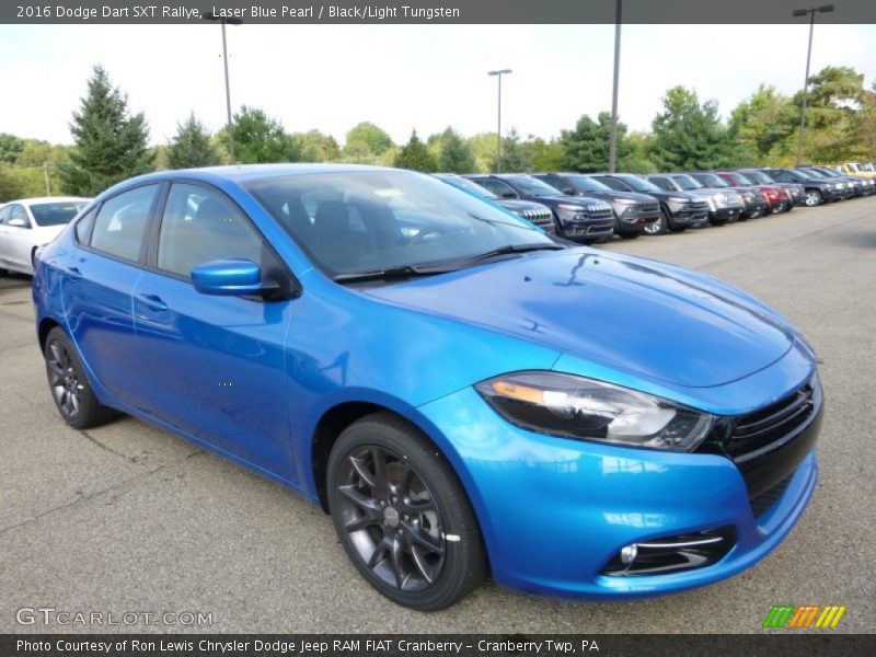 Laser Blue Pearl / Black/Light Tungsten 2016 Dodge Dart SXT Rallye
