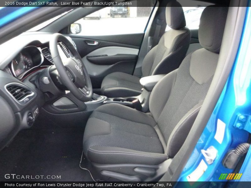Laser Blue Pearl / Black/Light Tungsten 2016 Dodge Dart SXT Rallye