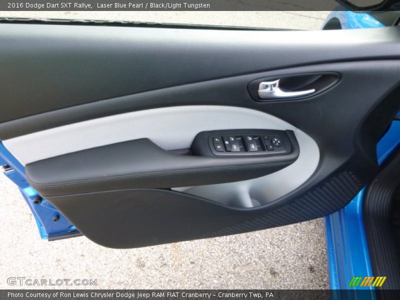 Laser Blue Pearl / Black/Light Tungsten 2016 Dodge Dart SXT Rallye