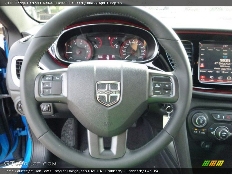 Laser Blue Pearl / Black/Light Tungsten 2016 Dodge Dart SXT Rallye
