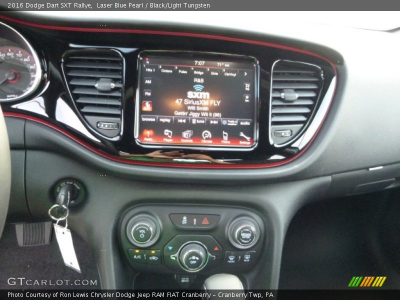 Laser Blue Pearl / Black/Light Tungsten 2016 Dodge Dart SXT Rallye