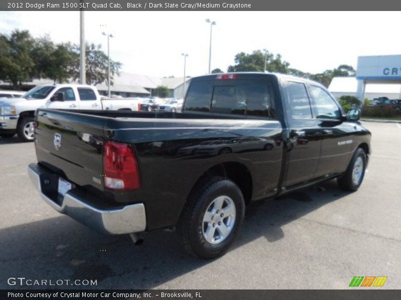 Black / Dark Slate Gray/Medium Graystone 2012 Dodge Ram 1500 SLT Quad Cab