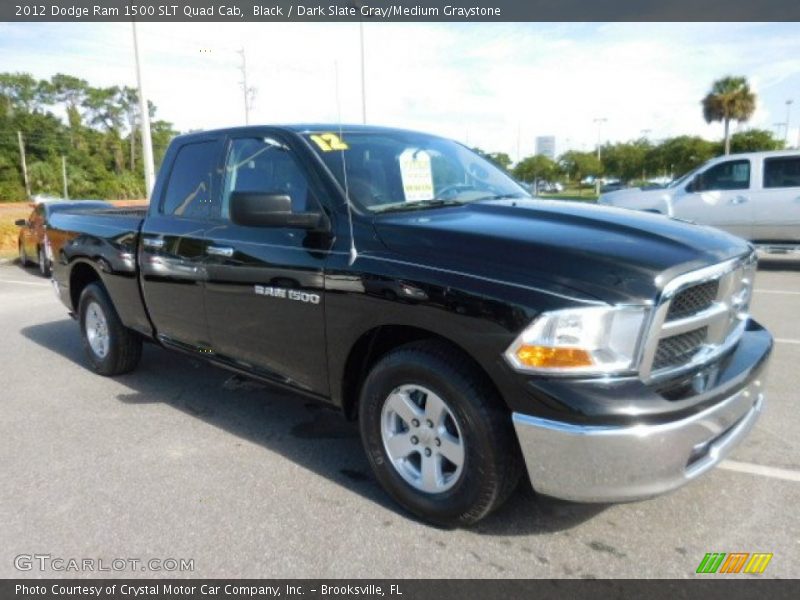Black / Dark Slate Gray/Medium Graystone 2012 Dodge Ram 1500 SLT Quad Cab