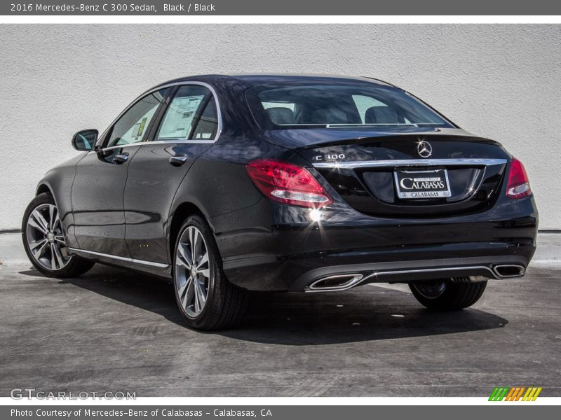 Black / Black 2016 Mercedes-Benz C 300 Sedan