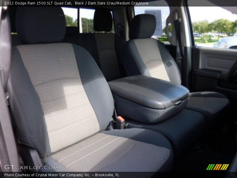 Black / Dark Slate Gray/Medium Graystone 2012 Dodge Ram 1500 SLT Quad Cab