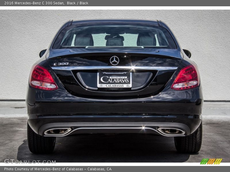 Black / Black 2016 Mercedes-Benz C 300 Sedan