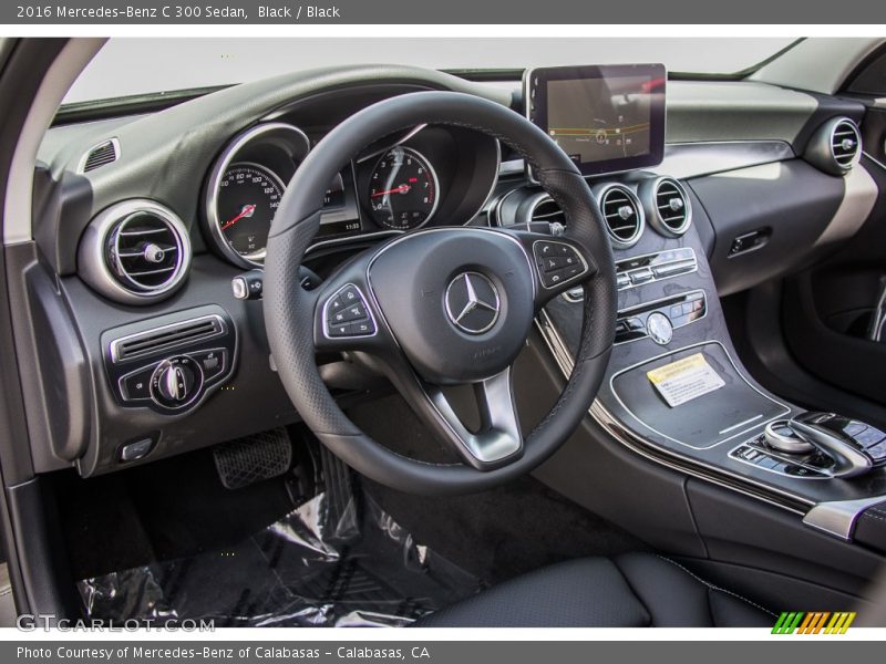 Black / Black 2016 Mercedes-Benz C 300 Sedan