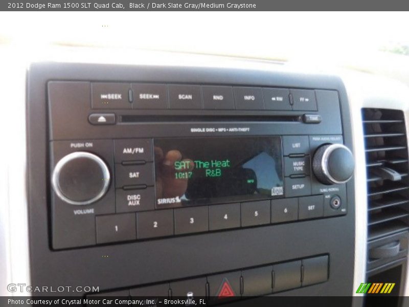 Black / Dark Slate Gray/Medium Graystone 2012 Dodge Ram 1500 SLT Quad Cab