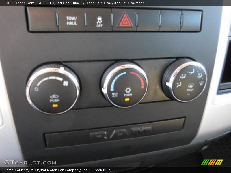 Black / Dark Slate Gray/Medium Graystone 2012 Dodge Ram 1500 SLT Quad Cab