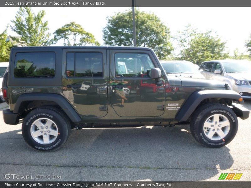 Tank / Black 2015 Jeep Wrangler Unlimited Sport 4x4